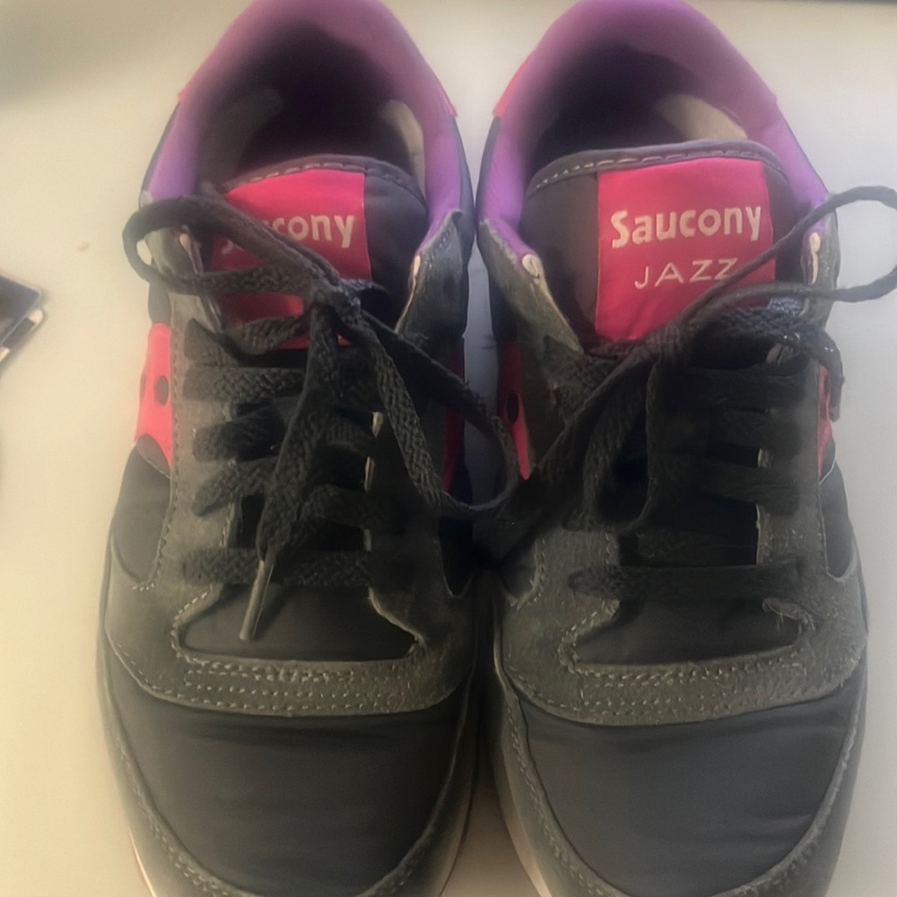 Saucony Jazz Original Gray Pink Y2K Casual Athletic Daily Sneakers Womens 7.5